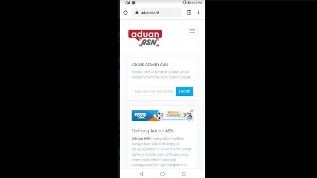 Peluncuran portal aduan ASN, di Jakarta, Rabu (12/11/2019). [Kominfo]