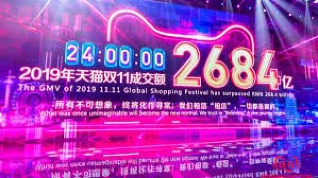 Wow, Festival Belanja Global 11.11 Alibaba Raup Rp536 Triliun Hanya 24 Jam