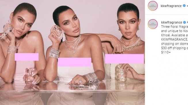 Kardashian Bersaudara Rilis Parfum Baru. (Instagram/@kkwfragrance)