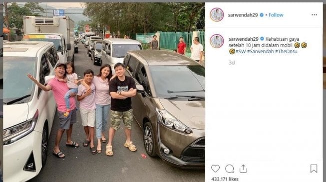 Ruben Onsu Liburan Sekeluarga ke Puncak (instagram.com/sarwendah29)