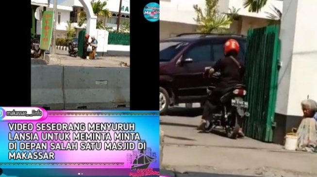 Viral Video Nenek Disuruh Mengemis di Masjid Makassar