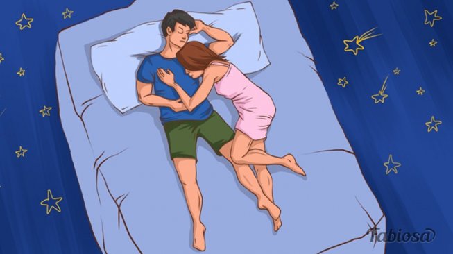 Tes kepribadian posisi tidur Anda dan pasangan, bisa tunjukkan kualitas hubungan. (Dok. Buzzquiz)