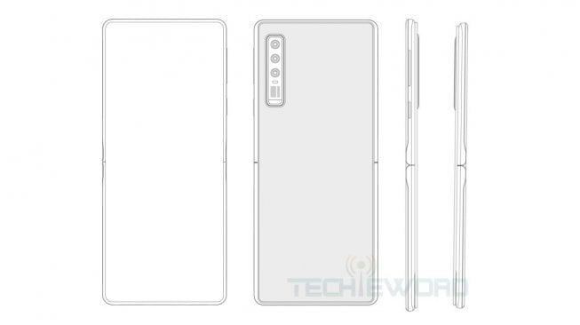 Paten ponsel lipat Huawei. [Techieword]