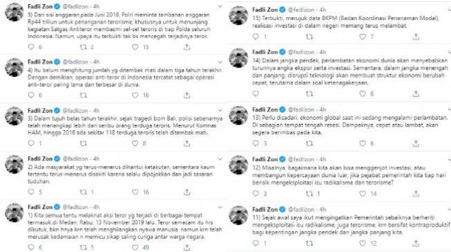 Fadli Zon Ke Presiden Jokowi Berhenti Eksploitasi Isu Radikalisme