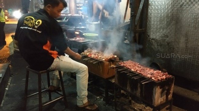 Sate Klathak Pak Pong. (Suara.com/Dany Garjito)