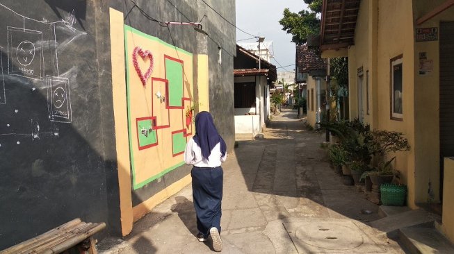 Suasana Kampung Sapen, Kelurahan Demangan, Kecamatan Gondokusuman, Kota Yogyakarta - (SUARA/Baktora)