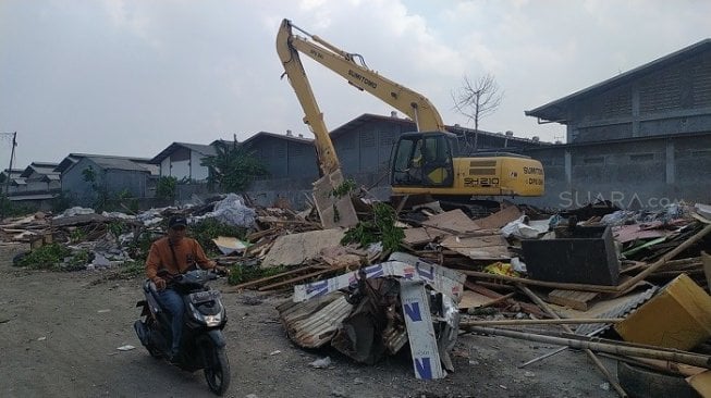 Lokasi pemukiman warga, korban penggusuran di Sunter, Tanjung Priok, Jakarta Utara. (Suara.com/Stephanus Aranditio).