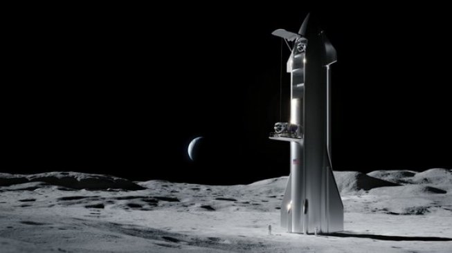 SpaceX dan NASA Optimistis Kirim Astronot ke Bulan pada 2024