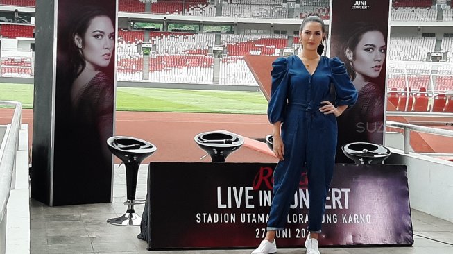 Raisa akan menggelar konser di Stadion Utama Gelora Bung Karno pada 27 Juni 2020. [Evi Ariska/Suara.com]