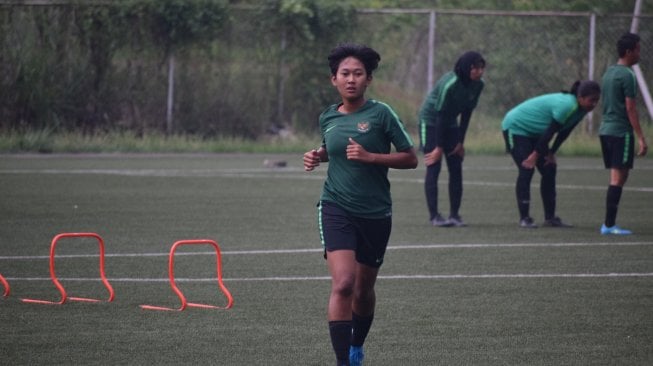 Penggawa Timnas Putri Indonesia untuk SEA Games 2019, Sabrina Mutiara Firdaus Wibowo. (Dok. PSSI)