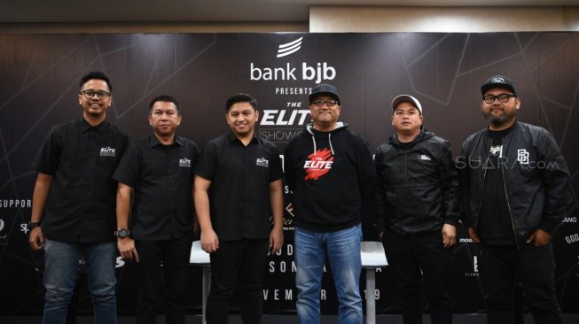 The Elite Showcase 2019 mendatangkan 3 (tiga) juri sebagai Guest Star dari Amerika, antara lain Junior dari Wekfest USA, Mark Arcenal dari ILLEST, dan Jofel Tolosa dari SUPERSTREET [Suara.com/Manuel Jeghesta Nainggolan].