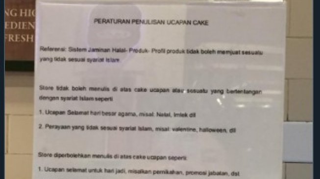 Viral Larangan Tulis Ucapan Natal di Kue, Tous Les Jours Angkat Bicara