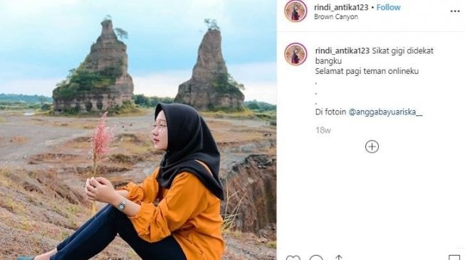 Brown Canyon, objek wisata Instagramable di Semarang. (Instagram/rindi_antika23)