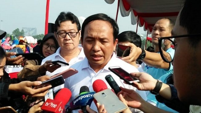 Pelaksana Tugas (Plt) Direktur Jenderal Pengawasan Sumber Daya Kelautan dan Perikanan (PSDKP) Agus Suherman. (Suara.com/Fadil)