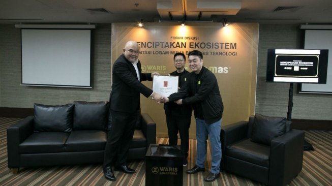 Orori Group PT Sampoerna Gold Indonesia (PT SGI), memasarkan logam mulia Waris secara daring. [orori.com]