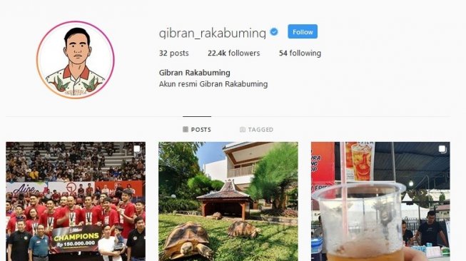 Akhirnya Punya Akun Instagram, Gibran Rakabuming: Keadaan Memaksa