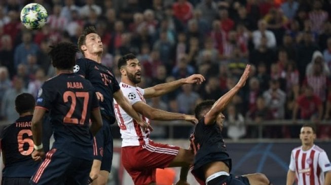 Pertandingan Olympiacos vs Bayern Munich di Grup B Liga Champions [AFP]