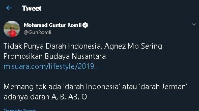 Agnez Mo Ngaku Tak Berdarah Indonesia, Politikus PSI Beri Sindiran Lucu