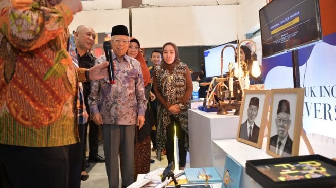 Wakil Presiden Ma'ruf Amin membuka Konferensi Halal dan Thoyyib 2019 di Universitas Brawijaya, Malang, Jawa Timur, Rabu (27/11/2019). (Foto dok. Setwapres)