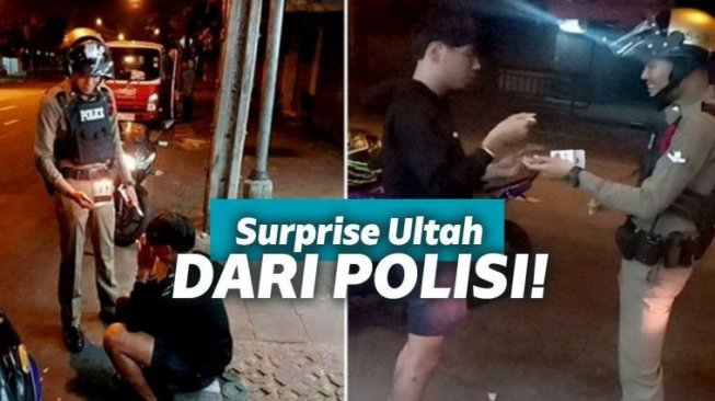 Menangis, Ultahnya Dilupakan Keluarga, Cowok ini diberi Surprise Polisi