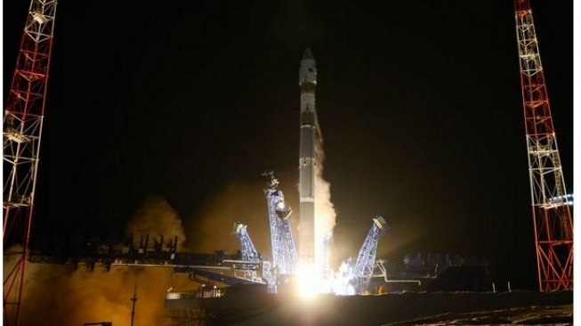 Roket peluncur Rusia yang berada di Plesetsk Cosmodrome [screen shot: Roscosmos].