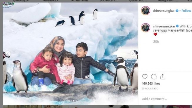 Foto Liburan Shireen Sungkar dan Anak-anak (instagram.com/shireensungkar)