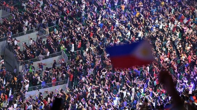 Suasana pembukaan SEA Games 2019 di Philippine Arena, Bulacan, Filipina, Sabtu (30/11/2019). Pesta olahraga terbesar se-Asia Tenggara tersebut resmi dibuka dan akan berlangsung hingga 11 Desember 2019. ANTARA FOTO/Nyoman Budhiana/foc.