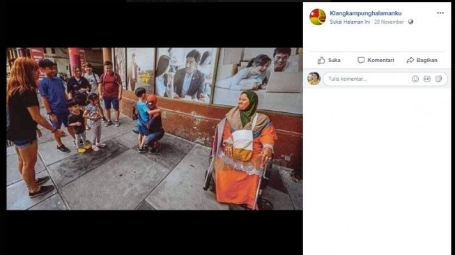 Pria pakai baju Spiderman di Penang. (Facebook/@Klangkampunghalamanku)