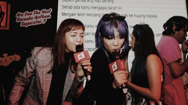 Serunya acara Kontes Adu Singing dari Karaoke Anthem Challenge. [dokumentasi pribadi]