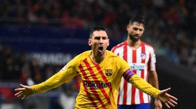 Gol Telat Messi Antar Barcelona Kalahkan Atletico di Wanda Metropolitano