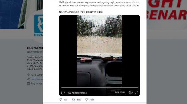 Diterjang Banjir sebelum Ijab Kabul, Pengantin Ini Langsung Viral