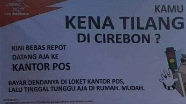 Tilang di Cirebon Bisa Dibayar Via Kantor Pos, Malah Dapat Respons Negatif