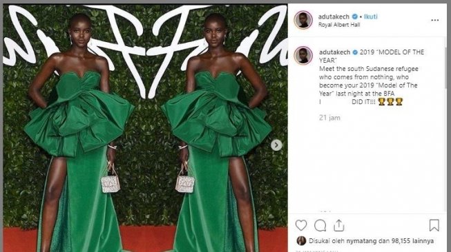 Adut Akech. (Instagram/@adutakech)