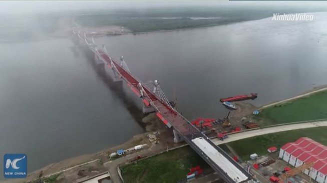 Resmi Dibuka Tahun Depan, Ini Jembatan Pertama Penghubung China dan Rusia