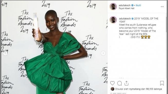 Adut Akech. (Instagram/@adutakech)