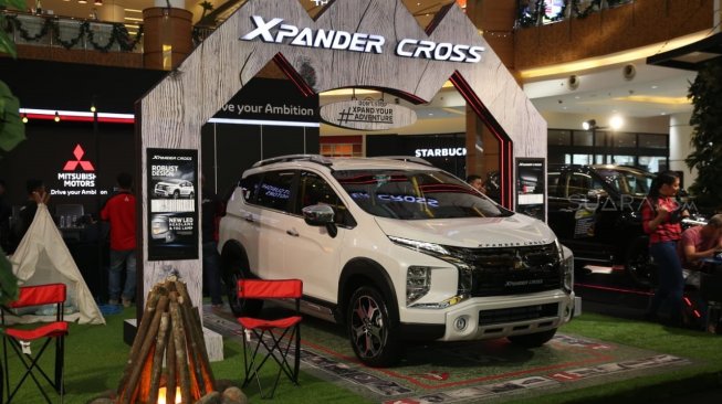 Kampanye #AyoGasTerus bersama Mitsubishi Xpander Cross di Jakarta, Sabtu (7/12/2019). [Suara.com/Manuel Jeghesta]