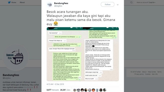 Mengaku Tak Perawan Sebelum Pertunangan Jawaban Lelaki Ini Bikin Salut