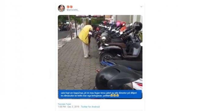 Salut! Aksi Tukang Parkir Ini Tuai Pujian Warganet