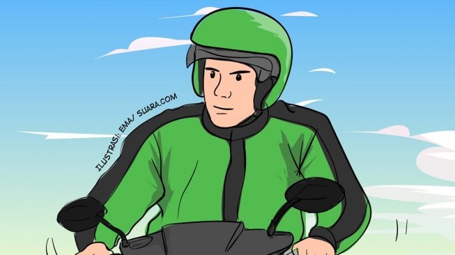 Ilustrasi ojek online. (Suara.com/Ema Rohimah)