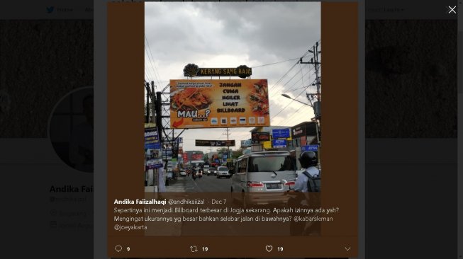 Billboard Jumbo di Jakal Bikin Risi, Pemkab Sleman Respons Keluhan Warganet