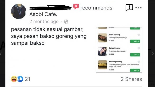 Cuitan warganet soal Asobi Cafe. [Twitter]