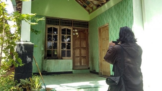 Lokasi rumah warga di kawasan Sleman yang jadi sasaran pelemparan bom molotov pelaku misterius. (Uli Febriarni).