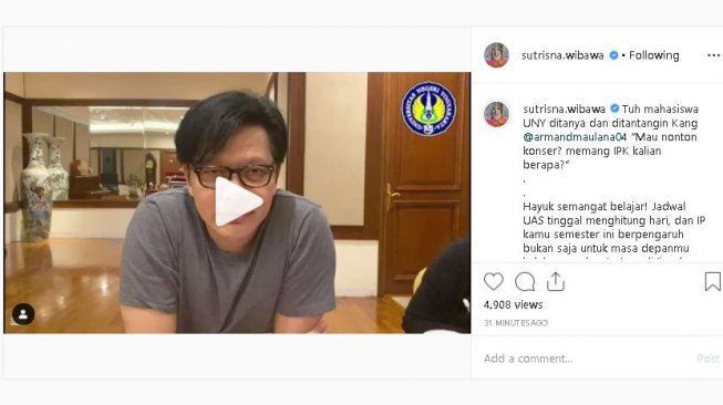 Tantang Mahasiswa UNY, Armand: Mau Nonton Konser? Emang IPK-nya Berapa