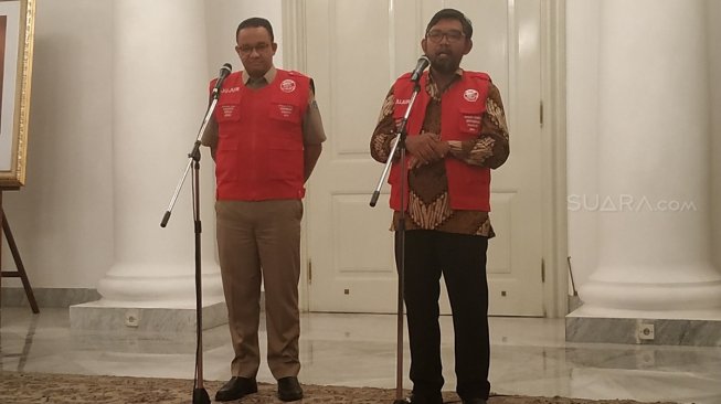 Gubernur Pemprov DKI Jakarta, Anies Baswedan luncurkan bus anti korupsi [Suara.com/Fakhri Fuadi Muflih].