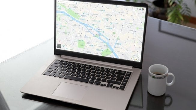 Google Maps di laptop. [Shutterstock]