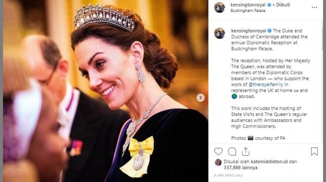 Kate Middleton. (Instagram/@kensingtonroyal)