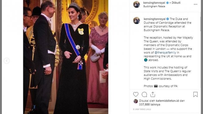 Kate Middleton. (Instagram/@kensingtonroyal)