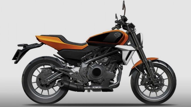 Perkiraan bentuk motor Harley-Davidson 350cc. (rideapart.com)