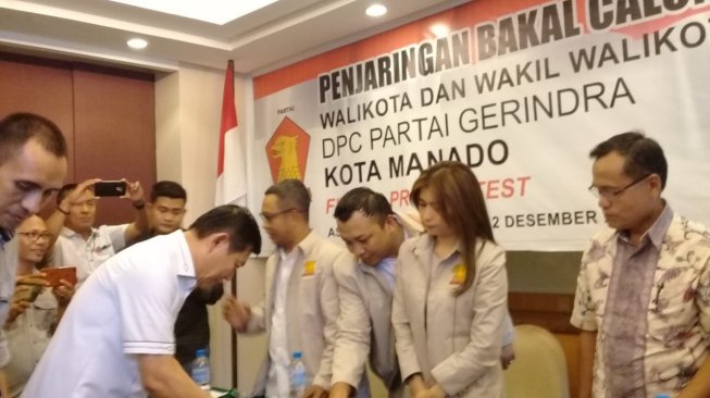Victor Mailangkay Daftar Bakal Calon Wali Kota Manado di Gerindra