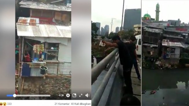 Viral Penjual Kreatif Kirim Kopi Pakai Ember dan Tali Menyeberang Sungai